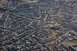 Luftaufnahme von Crossroads