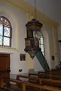 Kanzel der Kirche Lentigny