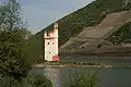 Mäuseturm von Bingen, Wart- und Zollturm auf Rheininsel, Bingerbrück