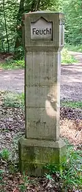 Forst-revier-grenz-stein am Hutberg
