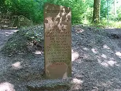 Markierung nahe der Queichquelle