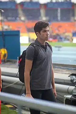 Hassan Taftian Rang sieben in 10,20&nbsp;s