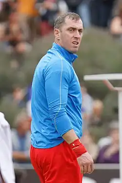 Waleri Kokojew Rang vierzehn mit 19,13&nbsp;m