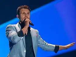 Vaidas Baumila beim Eurovision Song Contest 2015