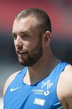 Daniel Jasinski erreichte mit seinen 61,70&nbsp;m nicht das&nbsp;Finale