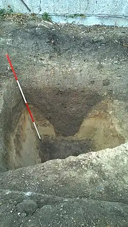 Spitzgraben der Kastellumwehrung