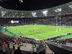 Das Stadion bei der Partie Frankreich gegen Rumänien am 23. September 2015 während der Rugby-Union-Weltmeisterschaft