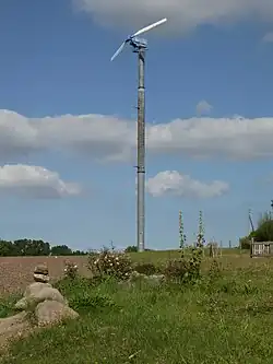 Frühe Zweiblatt-Rotor-Turbine von Lagerwey bei Hohendorf (Wolgast)