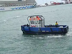 Festmacherboot, Hafen Barcelona, 2016