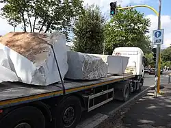 Marmor-Transport in Carrara