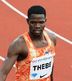 Babaloki Thebe belegte den vierten&nbsp;Platz