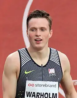 Karsten&nbsp;Warholm aus Norwegen erreichte im Finale den achten&nbsp;Platz