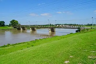 Eisenbahnbrücke bei Leer