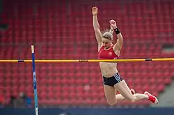 Silke Spiegelburg, 2010 Vizeeuropameisterin; erreichte Platz&nbsp;vier