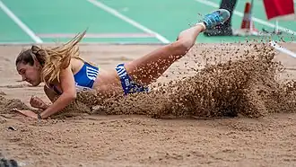 Sophie Weißenberg trat nach drei ungültigen Versuchen im Weitsprung zum Speerwurf nicht mehr&nbsp;an