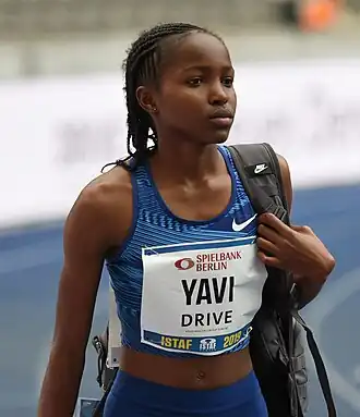 Die viertplatzierte Winfred&nbsp;Mutile&nbsp;Yavi