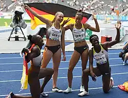 Tatjana Pinto (Zweite von rechts) erreichte Platz&nbsp;sechs