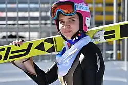 Walentina Sderschikowa bei der Nordischen Ski-WM 2019 in Seefeld in Tirol