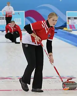 Natalie Wiksten beim Mixed-Team-Wettbewerb