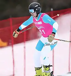 Christos Mamarellis beim Super-G-Wettbewerb