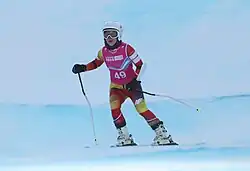 Gabriela Hopek beim Super-G-Wettbewerb