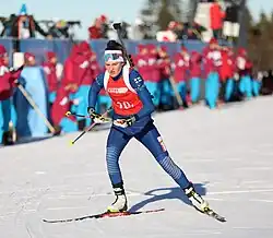 Anniina Rantala beim Single-Mixed-Team-Wettbewerb