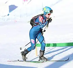 Grace Staberg beim Mixed-Staffel-Wettbewerb