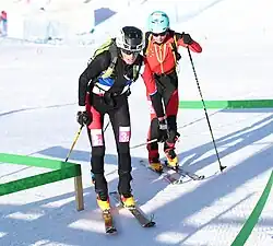 Bazil Ducouret beim Mixed-Staffel-Wettbewerb