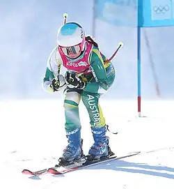 Zoe Michael beim Mixed-Parallelslalom