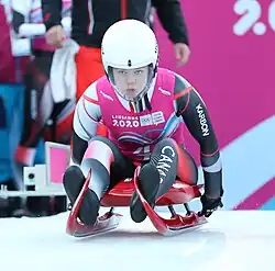 Caitilin Nash beim Einsitzer-Wettbewerb