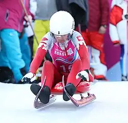 Anna Bryk beim Einsitzer-Wettbewerb