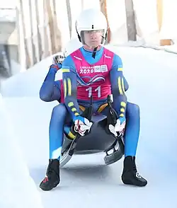 Bohdan Babura und Vadym Mykyievych beim Doppelsitzer-Wettbewerb