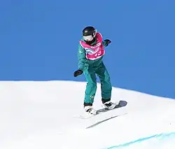 Lily Jekel beim Slopestyle-Wettbewerb