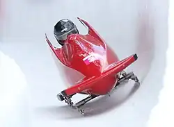 Maria Sârbu beim Monobob-Wettbewerb