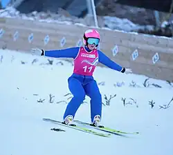 Rea Kindliman beim Einzelwettbewerb