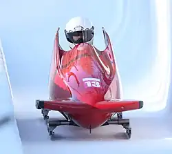 Martin Sviták beim Monobob-Wettbewerb