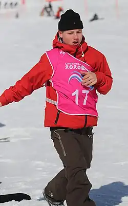 Klemen Vidmar beim Slopestyle-Wettbewerb