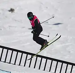 Nils Rhyner beim Slopestyle-Wettbewerb