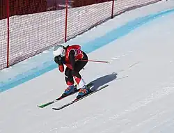 Marie Krista beim Team-Ski-Snowboard-Cross-Wettbewerb