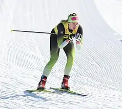 Klara Mali beim Nordic-Mixed-Team-Wettbewerb