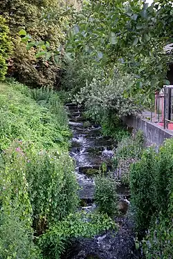 Die Mühlenau fließt durch Hohenfelde