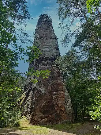 Geiersteinfelsen an der Nordostflanke