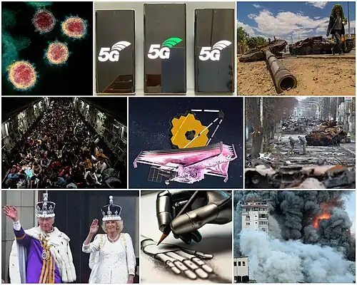 Montage wichtiger Ereignisse der 2020er