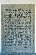Gedenktafel 1798