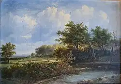 Englische Landschaft an einem Fluss, 1864