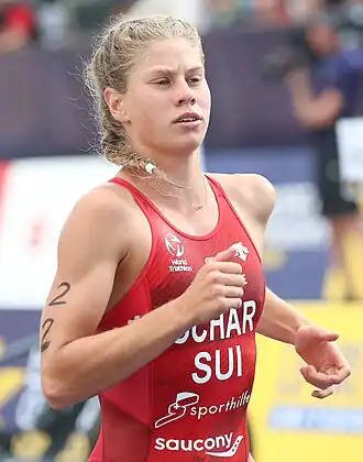 Cathia Schär bei der Europameisterschaft in München (2022)