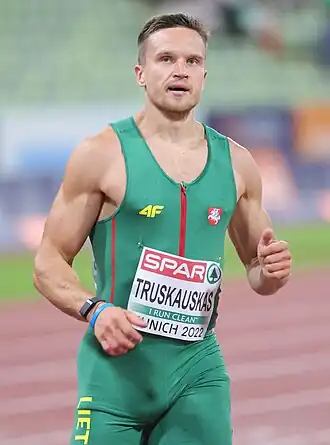 Gediminas Truskauskas bei den Europameisterschaften 2022 in München