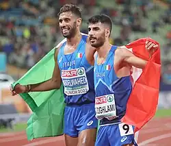 Vizeeuropameister Ahmed&nbsp;Abdelwahed und Bronzemedaillengewinner Osama&nbsp;Zoghlami