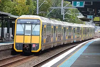 Zwei Tangara-Triebzüge in Banksia