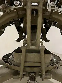 Frontansicht Lafette 12,7-mm-AA Gun vz.53